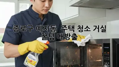 종로구 예지동 🏡 주택 청소, 거실 ✨ 꿀팁 대방출!