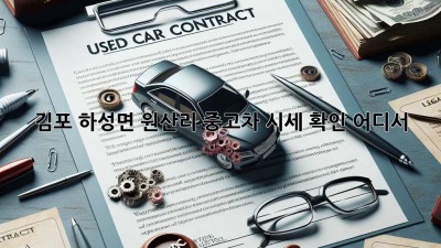 김포 하성면 원산리 중고차 시세 확인, 어디서?
